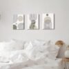 550x550-44603.jpg Unyqoos® Set van drie abstracte bohemien canvas schilderijen met lijst voor wanddecoratie 90 x 40 cm