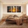 550x550-44618.jpg Unyqoos® Abstracte Botanische Muurdecoratie Set voor Slaapkamer en Woonkamer