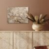 Unyqoos® Moderne bloemen wanddecoratie op voor elke kamer 40 x 30 cm