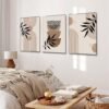 Unyqoos® Moderne boho canvas posterset met abstracte geometrische lijnen voor interieurdecoratie