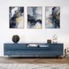 550x550-44707.jpg Unyqoos® Abstracte kunstset met blauwe en gouden tinten voor moderne wanddecoratie