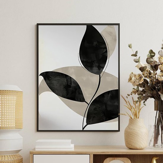 550x550-44714.jpg Unyqoos® Set van twee abstracte zwart-wit wandposters voor stijlvolle inrichting