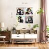 Unyqoos® Moderne wanddecoratie set met kleurrijke kunst voor elke ruimte