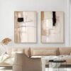 Unyqoos® Set van drie moderne abstracte kunstposters voor stijlvolle wanddecoratie