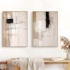 Unyqoos® Set van drie moderne abstracte kunstposters voor stijlvolle wanddecoratie