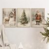 550x550-44754.jpg Unyqoos® Set van 3 Vintage Kunstposters met Winterse Thema's voor Huisdecoratie