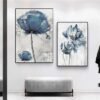 Unyqoos® Set van 3 Blauwe Posters met Scandinavisch Design voor Moderne Interieurs