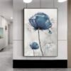 Unyqoos® Set van 3 Blauwe Posters met Scandinavisch Design voor Moderne Interieurs