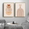 Unyqoos® Set van drie abstracte geometrische posters voor stijlvolle wanddecoratie