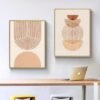 Unyqoos® Set van drie abstracte geometrische posters voor stijlvolle wanddecoratie