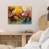 Unyqoos® Kleurrijke moderne glazen wanddecoratie voor elke kamer in huis