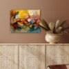 Unyqoos® Kleurrijke moderne glazen wanddecoratie voor elke kamer in huis