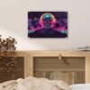 Unyqoos® Esthetisch wanddecoratie met palmen en zonsondergang voor elke kamer