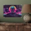 Unyqoos® Esthetisch wanddecoratie met palmen en zonsondergang voor elke kamer