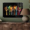 Unyqoos® Moderne muurschildering met kleurrijke print voor stijlvolle decoratie
