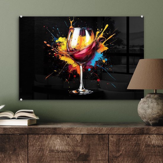 550x550-44858.jpg Unyqoos® Moderne glazen wanddecoratie met kleurrijke print voor iedere ruimte 60 x 40 cm