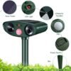 Unyqoos® Duivenverjager, Vogelverschrikker met Bewegingssensor voor Tuin en Terras, Oplaadbaar via Zonne-energie