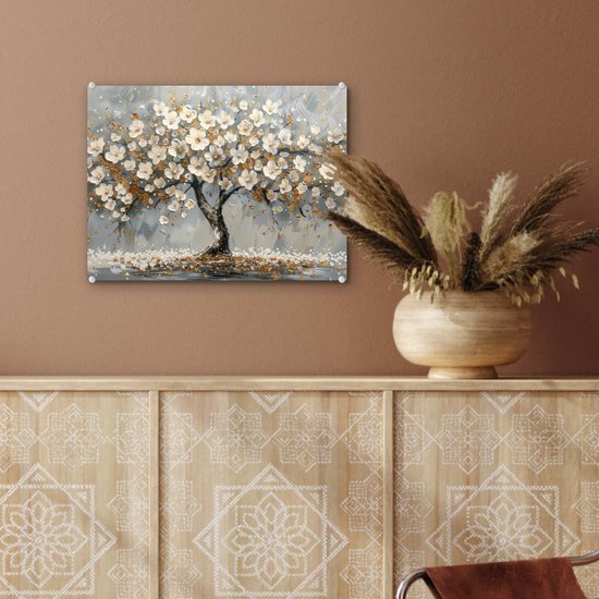 550x550-45224.jpg Unyqoos® Esthetische wanddecoratie met gouden bloemen en abstracte kunst