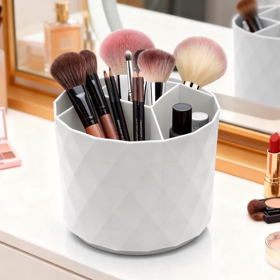 Unyqoos® Draaibare pennenhouder met vijf vakken voor thuis, kantoor en school Unyqoos® Draaibare pennenhouder met vijf vakken voor thuis, kantoor en school