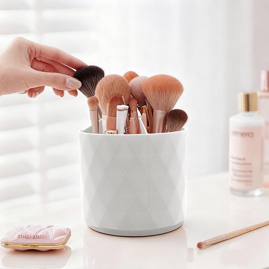 Unyqoos® Draaibare pennenhouder met vijf vakken voor thuis, kantoor en school Unyqoos® Draaibare pennenhouder met vijf vakken voor thuis, kantoor en school