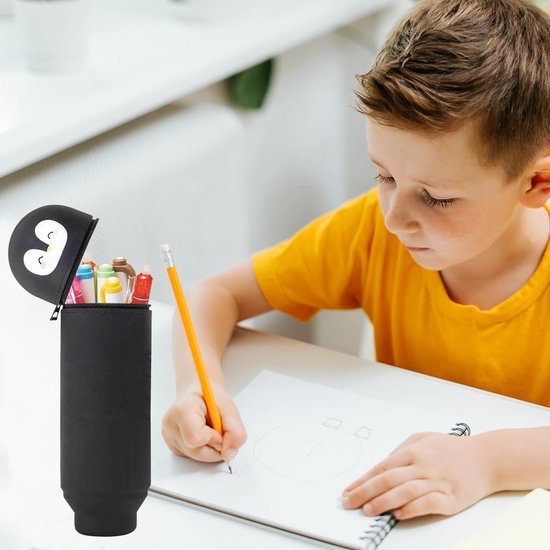 Ibenzoa® Schattige siliconen pennenetui en organizer voor school en kantoor