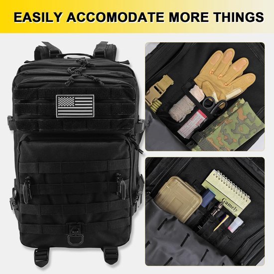 Unyqoos® Robuuste Rugzak 40 Liter - Multifunctioneel Ontwerp voor Diverse Avonturen