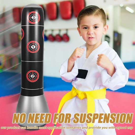 Unyqoos® Vrijstaande bokszak voor kinderen met handschoenen voor sporttraining Unyqoos® Vrijstaande bokszak voor kinderen met handschoenen voor sporttraining