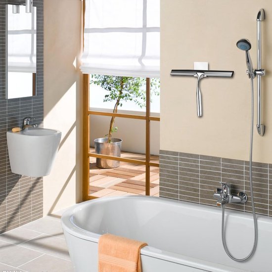 Unyqoos® Roestvrijstalen Douchewisser met Siliconen Unyqoos® Roestvrijstalen Douchewisser met Siliconen