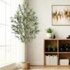Unyqoos® Realistisch ogende kunstolijfboom voor stijlvolle binnen- en buitendecoratie
