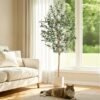 Unyqoos® Realistisch ogende kunstolijfboom voor stijlvolle binnen- en buitendecoratie