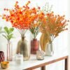 Unyqoos® Set van zes levensechte kunstbloemen voor binnen en buiten decoratie
