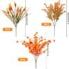 Unyqoos® Set van zes levensechte kunstbloemen voor binnen en buiten decoratie
