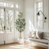 Unyqoos® Realistisch ogende kunstolijfboom van 150 cm voor decoratie binnen en buiten