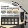 Unyqoos® Verstelbare LED-vergrootlamp met 10x vergroting en flexibele arm