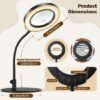 Unyqoos® Handsfree vergrootglas met verstelbare lamp en flexibele zwanenhals voor diverse toepassingen