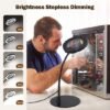 Unyqoos® Handsfree vergrootglas met verstelbare lamp en flexibele zwanenhals voor diverse toepassingen