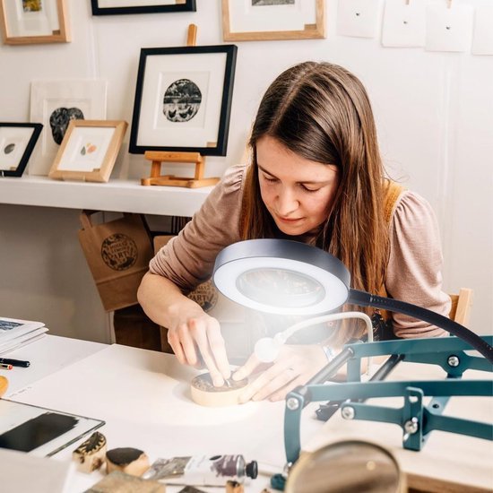 Unyqoos® Flexibele USB-klem vergrootglaslamp met verstelbaar licht en vergroting