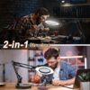 Unyqoos® Verstelbaar LED-vergrootglas met Klem voor Diverse Creatieve Toepassingen