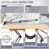Unyqoos® Dimbare LED Vergrootlamp met Standaard en Klem voor Precisiewerk