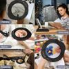 Unyqoos® Dimbare LED Vergrootlamp met Standaard en Klem voor Precisiewerk