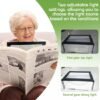 Unyqoos® Praktische rechthoekige leesloep met LED-verlichting en opvouwbare standaard