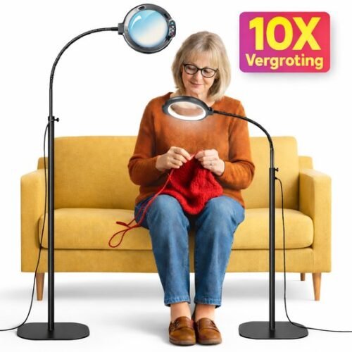 550x550-5911.jpg Unyqoos® Staande loeplamp met flexibele zwanenhals en dimbare LED-verlichting