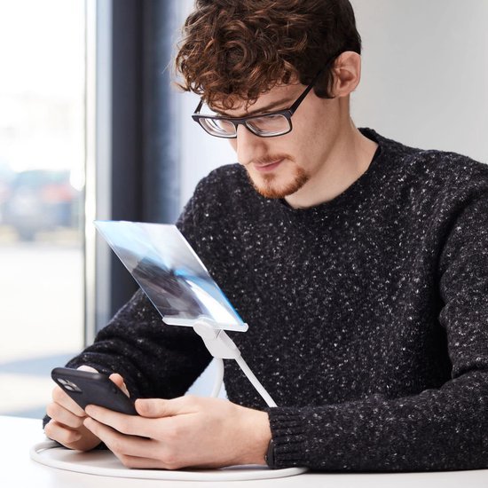Unyqoos® Veelzijdige 3-in-1 Vergrootglas met Fresnel Lens en Anti-Blauw Licht Filter