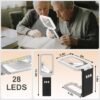 Unyqoos® Oplaadbare leesloep met verlichting en inklapbare standaard voor veelzijdig gebruik