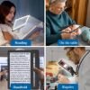 Unyqoos® Flexibel handsfree leesvergrootglas met LED-verlichting en zwanenhals