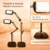 Unyqoos® Verstelbare grote rechthoekige loeplamp met 30 X VERGROTING - LED-verlichting voor lezen en hobby's EXTRA STEVIG