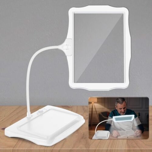 Unyqoos® Loeplamp met Flexibele Arm en Verlichting voor Handwerk en Lezen