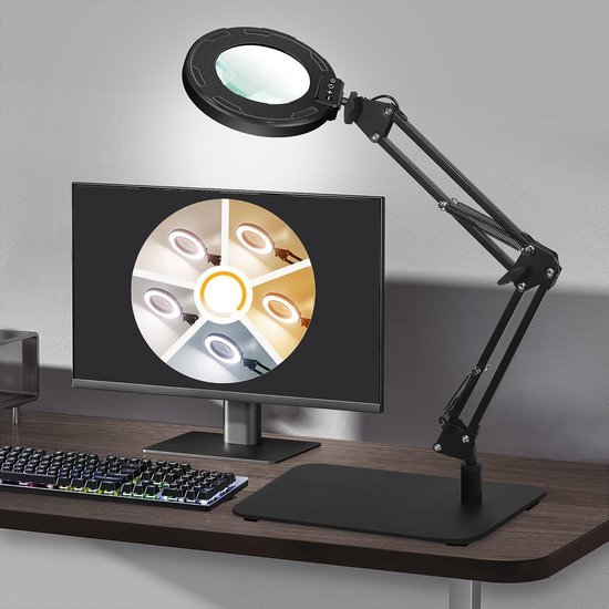 550x550-6064.jpg Unyqoos® Verstelbare LED-vergrootlamp met klem en standaard voor precisiewerk