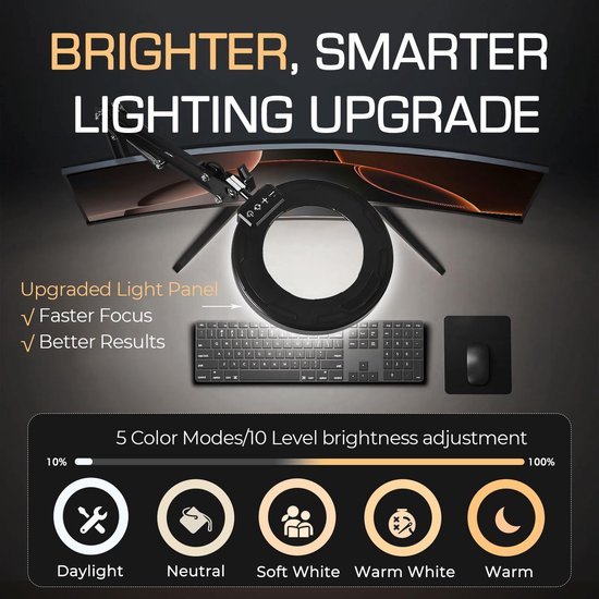 550x550-6071.jpg Unyqoos® Verstelbare LED-vergrootlamp met klem en standaard voor precisiewerk