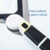 Unyqoos® Inklapbare rechthoekige loep met dimbare LED-verlichting voor beter zicht